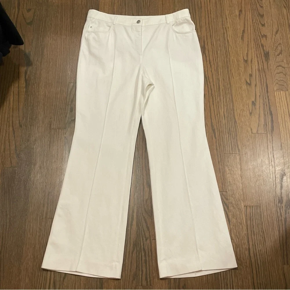 Akris Magda Cotton-Silk Straight-Leg Jeans - Picture 3 of 9